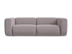 Modular 3-seater velvet sofa - lavender - Elariva DBUM32134