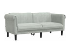 3-piece light grey velvet sofa set AGMY60959