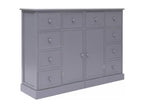 Buffet with 10 drawers, Grey, 113x30x79 cm, Wood, RKWL40477