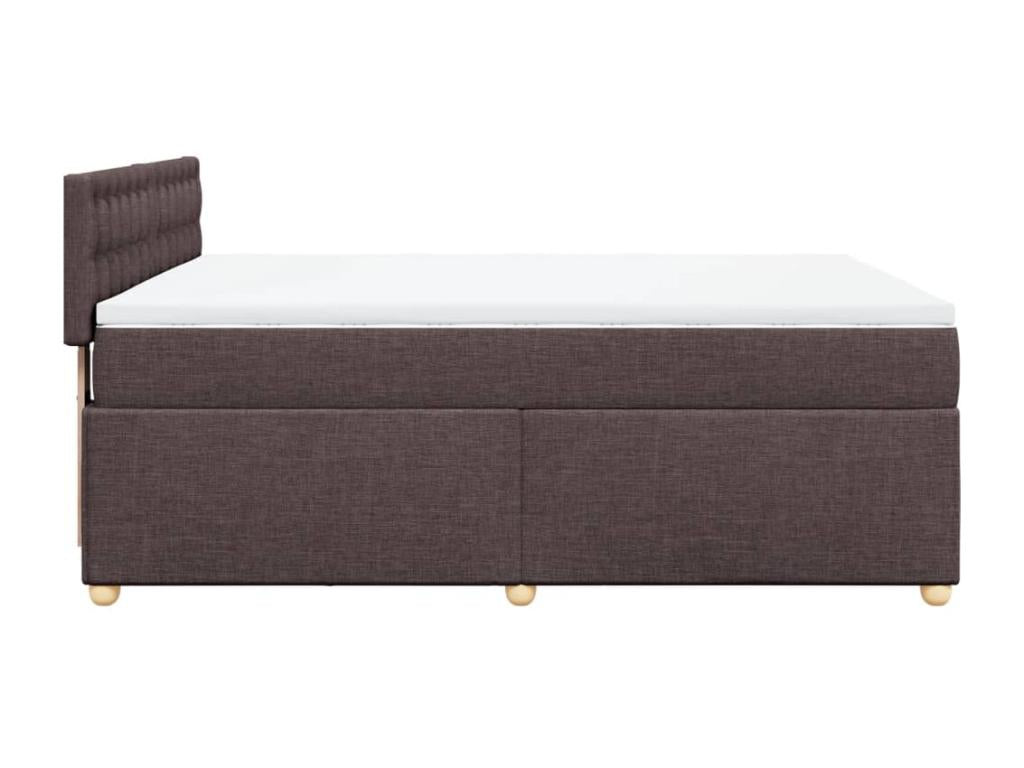 Bed base with mattress, dark brown, 140x200 cm, HSIY36635