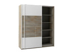 Elariva LIGHT - Wood Effect Wardrobe with Sliding Doors and Soft-Close Brake WARU37292