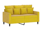 2-Piece Sofa Set with Cushions, Yellow Velvet VZAA95039
