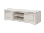 Elariva - TV stand with 2 doors in white pine ZWUT53705