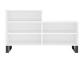 White Shoe Cabinet 102x36x60 Engineered Wood NJDM82449