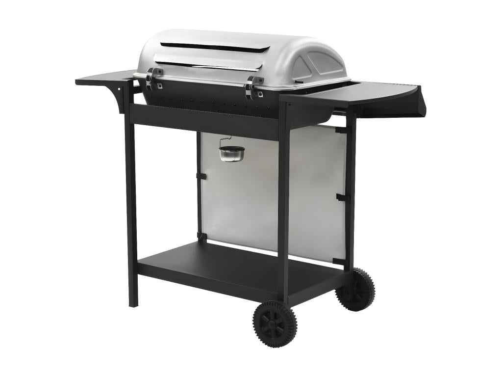 Gas barbecue with 6 cooking zones, stainless steel, silver, RXNZ40958