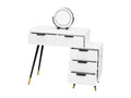 Boisona Dressing Table with LED Mirror and Sliding Shelf, White, SPLN39481