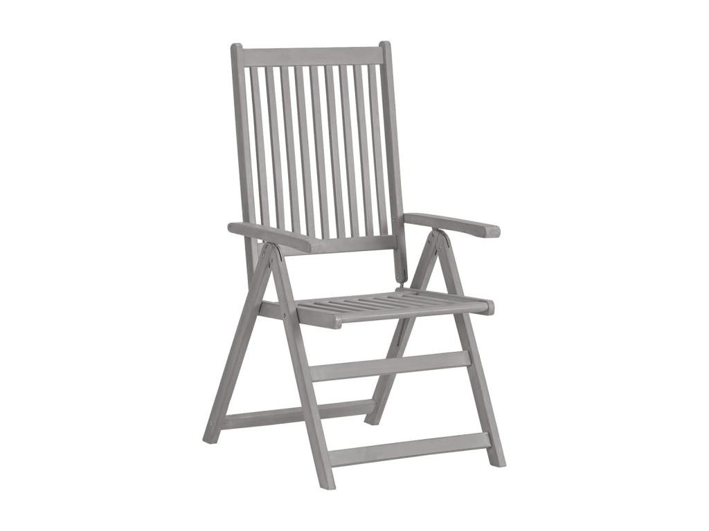 Elariva GCMT53153 Wooden Reclining Garden Chairs, Set of 3 with Cushions
