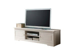 Elariva - TV stand with 2 doors in white pine ZWUT53705