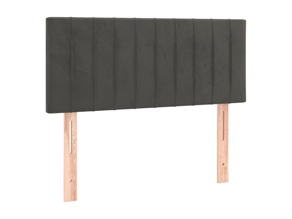 LED Headboard Dark Grey 80x5x78/88 cm Velvet YMBN33941