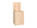Laundry box 44x44x66 cm Solid pine wood JDQU52265