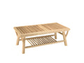 Elariva - Rectangular teak coffee table with double top UKCX38673