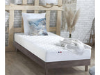 Latex Mattress and Slatted Base Set in Grey Oak - Dimensions - 90x190 cm FGVQ57459