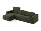 Modular corner sofa, left-hand facing, in olive - Elariva PFTS58088