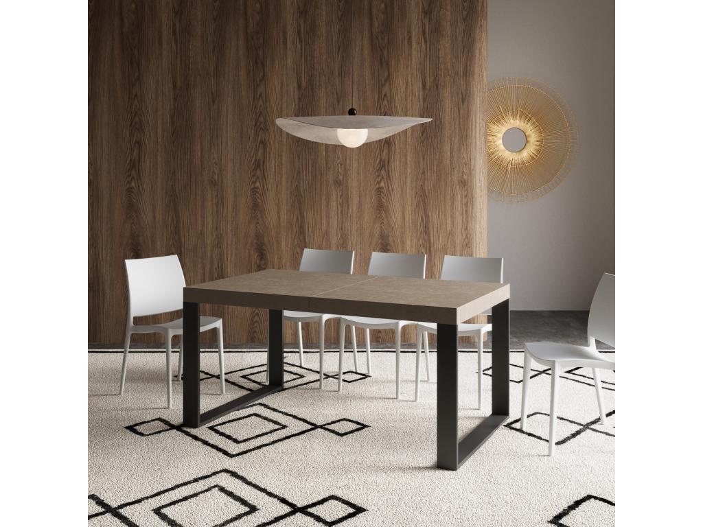 Extendable table 90x160/264 cm ElarivaElariva anthracite legs HNUR96524