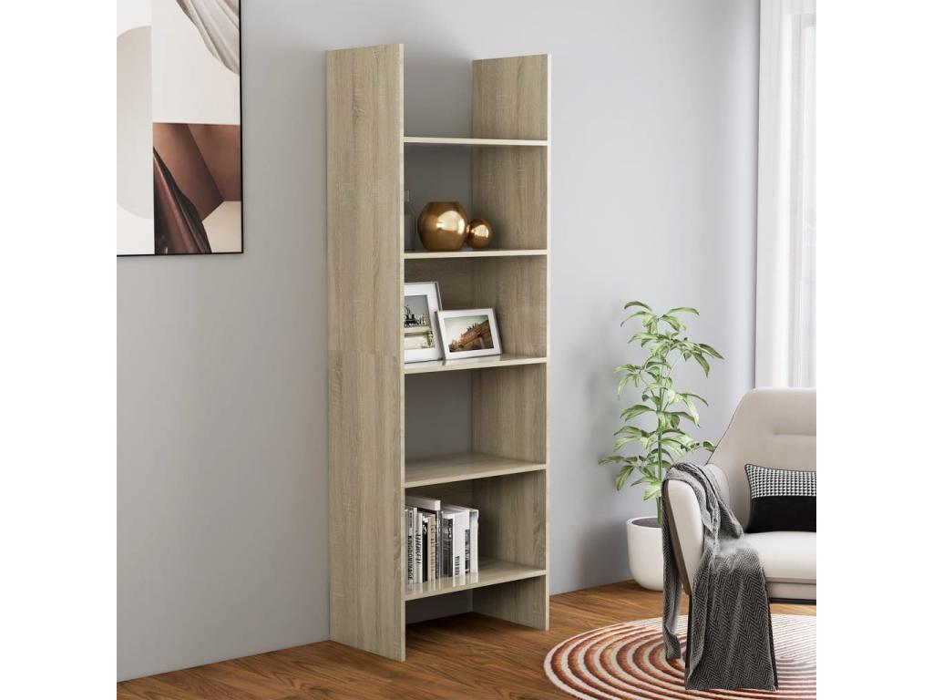 Boisona Oak Bookcase 60x35x180 HYNU23054