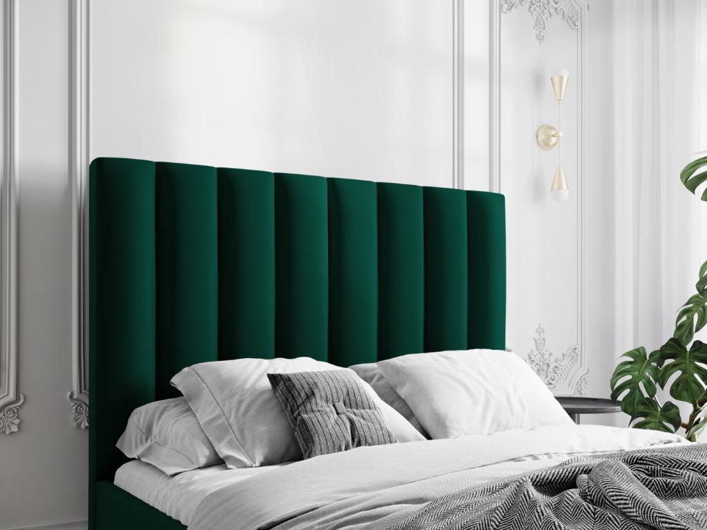 Elariva - 160x120cm Bottle Green Velvet Headboard - 160x8x120cm GDJA07175