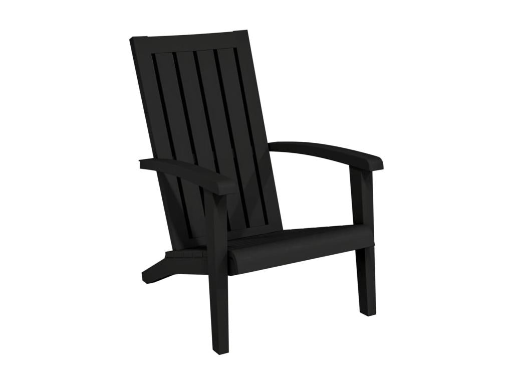 Lysvia garden chairs, set of 2, black polypropylene, GSFK48447