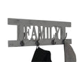 Elariva-C60 grey wall-mounted coat rack QENK34692