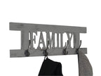 Elariva-C60 grey wall-mounted coat rack QENK34692