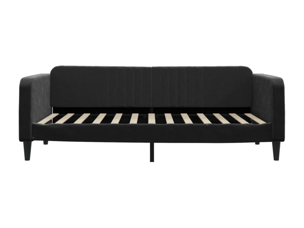 Daybed with pull-out bed and drawers, mattress not included, black, 100x200cm PXFA72701