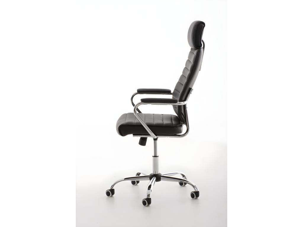 Black office chair 59x57x128 cm bur10001 KUOJ32195