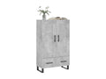 Highboard, concrete grey, 69.5x31x115 cm, engineered wood, LSOX40357