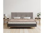 Boisona Natural Wool Headboard with Buttons 160x105cm with Legs for 150/160cm Beds - Grey CLMK81481