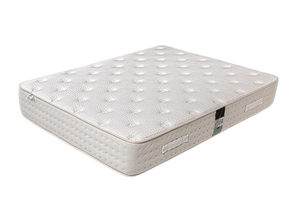 Mattress Set 140x200 cm 26 cm White Slatted Base ATUW32590