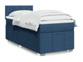 Boisona bed base with mattress, blue, 90x190 cm, fabric XHLT38329