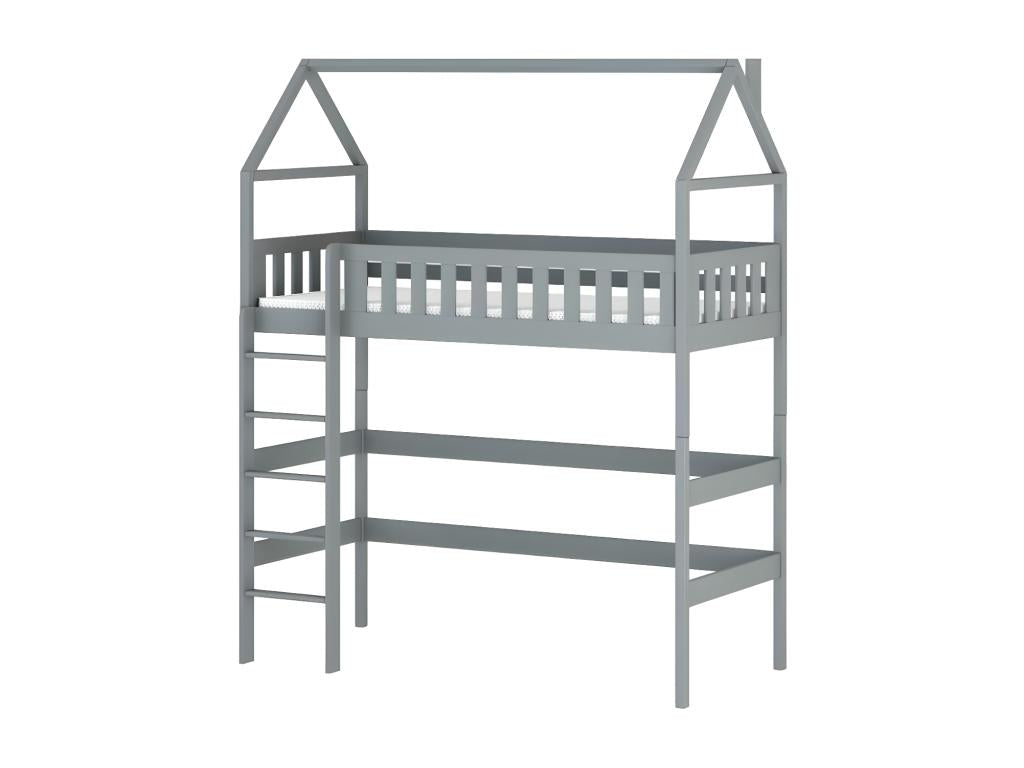 Cabin bed HB004 90x190 cm Gray TVPU62758