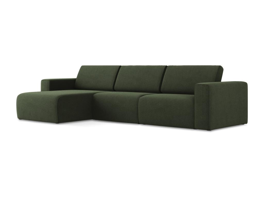 Modular corner sofa, left-hand facing, in olive - Elariva PFTS58088