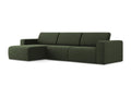 Modular corner sofa, left-hand facing, in olive - Elariva PFTS58088
