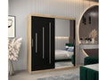 2-Door Sliding Wardrobe 200/180/62 2 Doors Elariva/Black RIVI73197