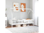Children's bed frame in the shape of a house, 90x190cm, solid pine wood, SDSY70643