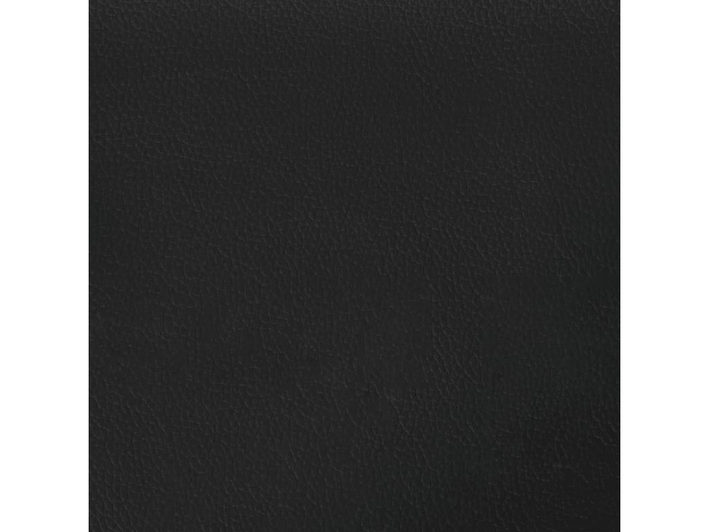Black and white headboard cushion 100 cm faux leather AOHC37927