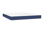 Upholstered bed base with mattress, blue, 180x200 cm, fabric CZIS28596