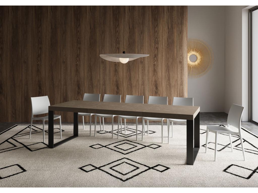 Extendable table 90x160/264 cm ElarivaElariva anthracite legs HNUR96524