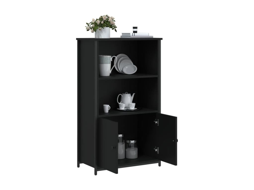 Black tall sideboard 62x32x103.5 cm engineered wood OJHH60919