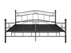 Black Metal Bed Frame 140x200 cm LMAF01380