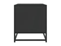 Black TV stand 120.5x40x46 cm engineered wood and metal QPTT61263