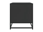 Black TV stand 120.5x40x46 cm engineered wood and metal QPTT61263