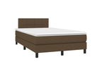 Bed base with mattress and LED light, dark brown, 120x200 cm, AZYY64546
