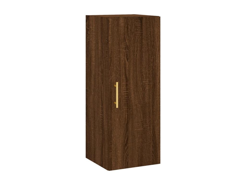 Brown oak wall cabinet 34.5x34x90 cm POVN74953