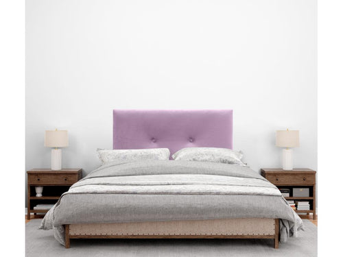 Boisona Smooth Velvet Headboard with Buttons 95x115 with Bed Legs 80/90 - Pink CSMH67404