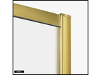 Shower Door with Side Panel - 100x100x200 - BRUSHED GOLD - PRIME - RIGHT WVEB69524