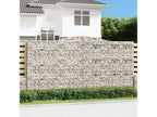 Arched gabion baskets, 4 pieces, 400x50x200/220 cm, galvanized iron, WYFL47527