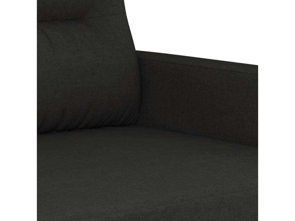 3-seater sofa, black, 180 cm, fabric, LHWE31269