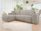 Corner sofa 361 Light brown Sleeping function Bed box 244x145cm VTCA94130