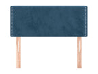 Dark Blue Headboard 100x5x78/88 cm Velvet IPDR82419