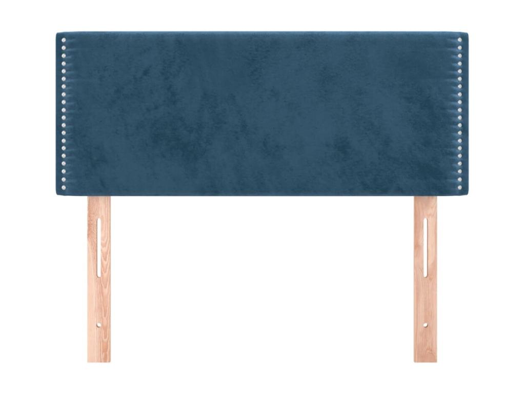 Dark Blue Headboard 100x5x78/88 cm Velvet IPDR82419